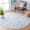 Safavieh 6 x 6 ft. Cape Cod Round Area RugBlue & Ivory CAP232M-6R - alternate 3
